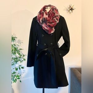 A.N.A A new Approach wool long double breast coat Black size: M